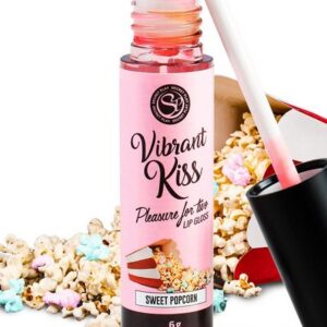 SECRET PLAY Lipgloss Oralsex Lipgloss mit Vibrationseffekt - Popcorn, mit Vibrationseffekt