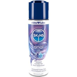 SKINS Condoms Analgleitgel "Anal" Sensual Comfort for Anal Adventures, Flasche mit 130ml, Hybrid-Gleitgel für ein natürliches Gefühl