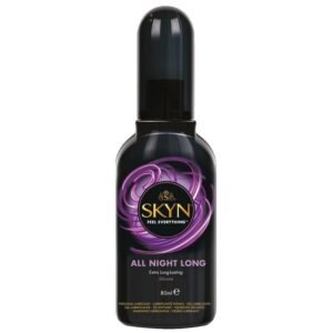 SKYN Gleitgel All Night Long - Extra Long Lasting, Flasche mit 80ml, seidenweiches, lang anhaltendes Gleitgel ohne Parabene