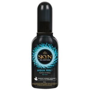 SKYN Gleitgel Aqua Feel - Hydration & Softness, Flasche mit 80ml, natürliches, feuchtigkeitsspendendes Gleitgel ohne Parabene