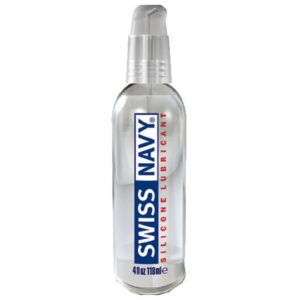 SWISS NAVY Gleitgel Silicone Lube, Pumpspender mit 118ml, seidiges Gleitgel auf Silikonbasis mit Vitamin E