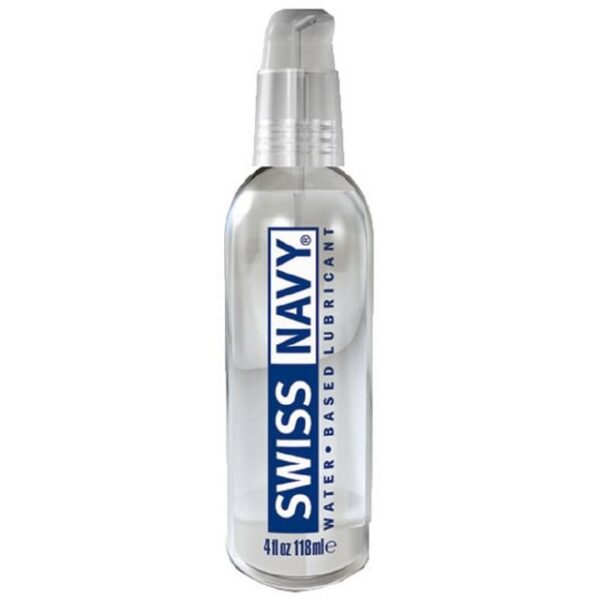 SWISS NAVY Gleitgel Water Based Lube, Pumpspender mit 118ml, superfeuchtes Gleitgel auf Wasserbasis