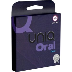 UNIQ Kondome Oral Love Dams Packung mit, 3 St., extrem dünne, latexfreie und absolut geruchslose Lecktücher