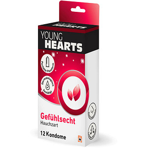 YOUNG HEARTS Kondome Gefühlsecht, 12 St.