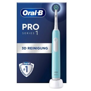 Oral-B Elektrische Zahnbürste Oral-B Pro 1 Cross Action Erwachsener Rotierende Zahnbürste Blau, Weiß