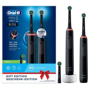 Oral-B Elektrische Zahnbürste Pro 3 + 2. Handstück - Black