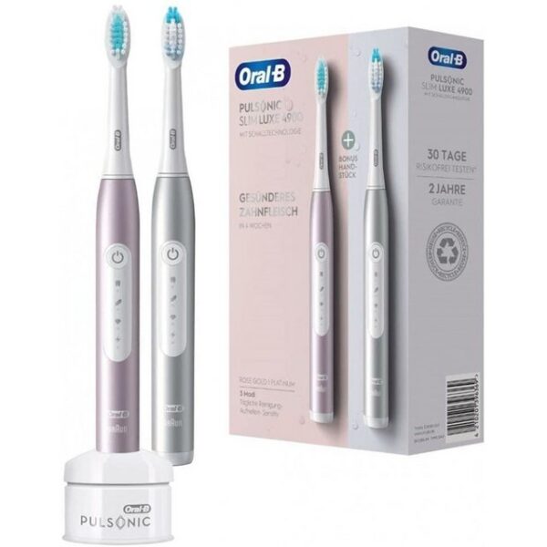 Oral-B Elektrische Zahnbürste Pulsonic Slim Luxe 4900 - Elektrische Zahnbürste - platinum/rosegold