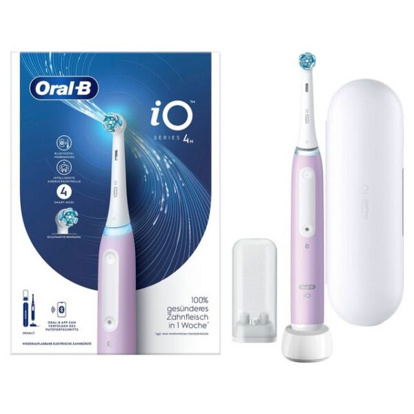 Oral-B Elektrische Zahnbürste iO 4 + Reiseetui - Lavender