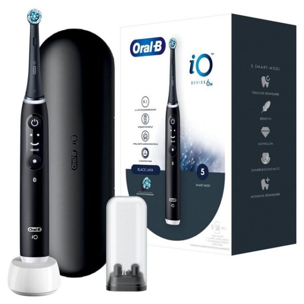 Oral-B Elektrische Zahnbürste iO 6 + Reiseetui - Black Lava