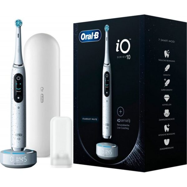 Oral-B Elektrische Zahnbürste iO Series 10 - Elektrische Zahnbürste - stardust white