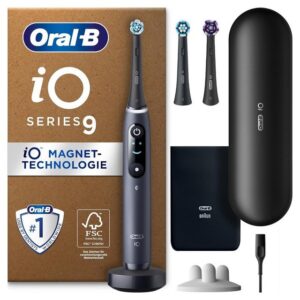 Oral-B Elektrische Zahnbürste iO Series 9 Plus Edition Elektrische Zahnbürste PLUS 3 Aufsteckbürsten