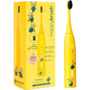 happybrush Elektrische Zahnbürste StarterKit Schall Eco VIBE 3 Minions