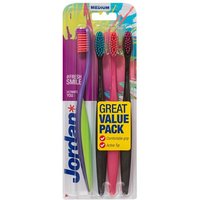 ORKLA Zahnbürste Jordan Toothbrush Ultimate You medium - Mix Farben 1p.-4pcs