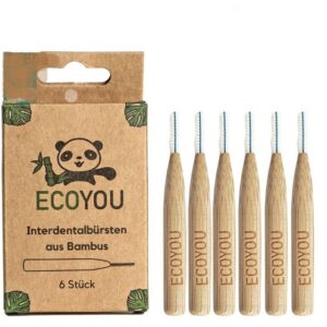 EcoYou Zahnbürste aus Bambus, 6 Stk.