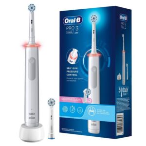 Oral-B Elektrische Zahnbürste Pro 3 - Sensitive Clean - White