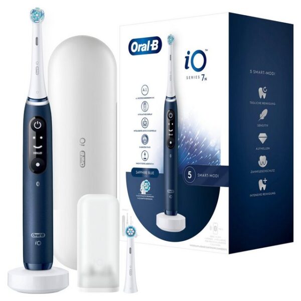 Oral-B Elektrische Zahnbürste iO 7 + Reiseetui - Sapphire Blue