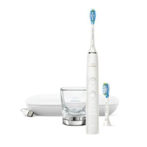 Philips Elektrische Zahnbürste PHILIPS Sonicare DiamondClean Premium weiß HX 9913/17 Schallzahnbür...