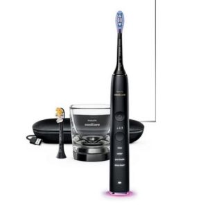 Philips Elektrische Zahnbürste Sonicare DiamondClean 9400 Elektrische Zahnbürste mit App,Drucksensor, Aufsteckbürsten: 1 St., Zahnbürsten, Schallzahnbürste elektrisch,Ladeetui, Elektrische Zahnbürste, Drucksensor SenseIQ, Zahn Reinigung Gerät