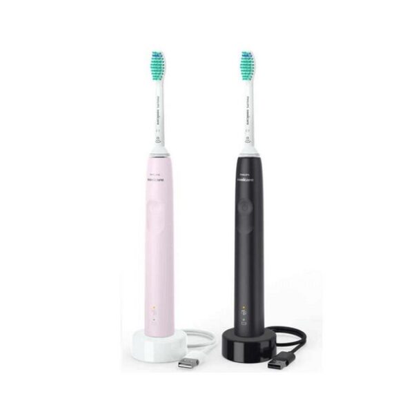 Philips Elektrische Zahnbürste Sonicare HX3675/15 3100 Doppelpack