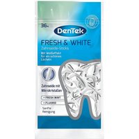 DenTek Zahnseide-Stick 3 x DenTek Fresh & White Zahnseide Sticks je 36 Stück mit Mikrokristal