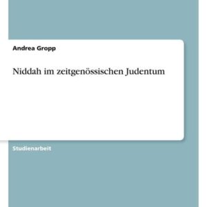 Niddah im zeitgenössischen Judentum