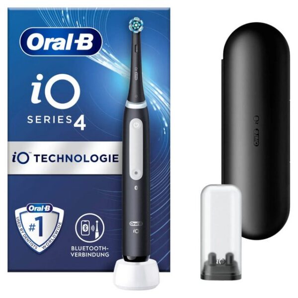 Oral-B Elektrische Zahnbürste Zahnbürste iO Series 4 mit Reiseetui Matt Black