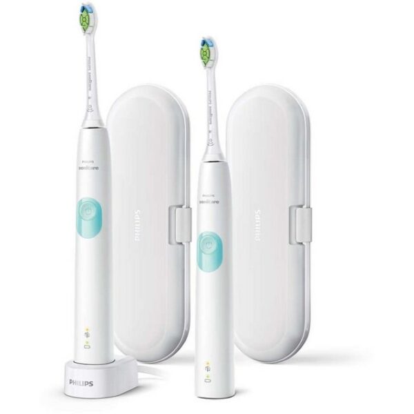 Philips Schallzahnbürste Sonicare ProtectiveClean 4300 - Elektrische Zahnbürste - weiß/mint