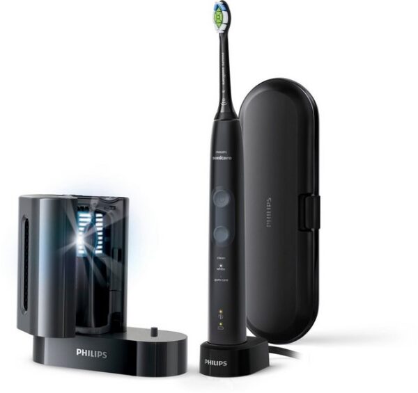 Philips Sonicare Elektrische Zahnbürste ProtectiveClean 5100 HX6850/57, Aufsteckbürsten: 1 St., Schallzahnbürste