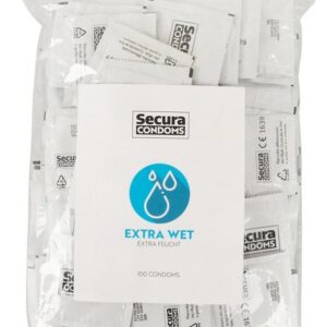 Secura Einhand-Kondome Secura - Extra Wet 100er-Beutel, 100 St.