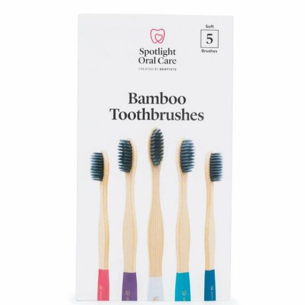 Spotlight Oral Care Zahnbürste Bambuszahnbürsten 5er Pack