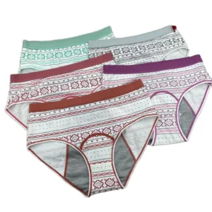 Women's Anti-Side Leakage Panties Antibacterial Underwear for Menstruation with Aunt Design wholesale period panties