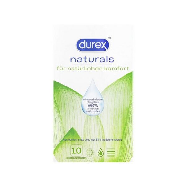 durex Kondome Durex Naturals Kondome aus natürlichen Naturkautschuklatex 10 Stk mit