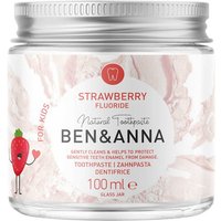 Ben & Anna Zahnpasta Zahnpasta im Glas - Strawberry Fluoride for Kids 100ml