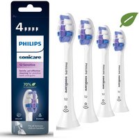 Philips Aufsteckbürsten Philips S2 Sensitive HX6054/10 4x Ultra Soft Bürstenköpfe für Schal...