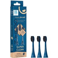 happybrush Elektrische Zahnbürste ECO VIBE 3 Ocean Aufsteckbürsten