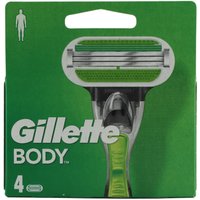 Gillette Body 4 er Klingen Rasierklingen für den Körper Herrenklingen