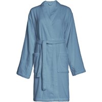 Marc O'Polo Bademantel Kimono Tali - Farbe: stone blue