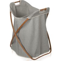 Möve Bamboo Klappbarer Wäschekorb - Farbe: grey - 081 (4-0780)