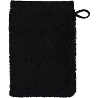 Cawö Handtücher Life Style Uni 7007 - Farbe: schwarz - 906 - Waschhandschuh 16x22 cm