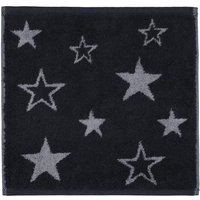 Cawö Christmas Edition Sterne 792 - 3er Pack Seiftücher 30x30 cm - Farbe: schwarz - 90