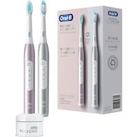 Oral-B Schallzahnbürste Pulsonic Slim Luxe + 2. Handstück - Platinum/Rosegold