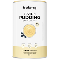 foodspring Protein Pudding | 360g | Vanille | 20g Protein pro Portion | Zuckerarm & ohne Fett