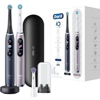 Oral-B Elektrische Zahnbürste iO 9 + 2. Handstück & Lade-Reiseetui - Black Onyx/Rose Quartz