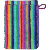 Cawö - Life Style Streifen 7048 - Farbe: 84 - multicolor - Waschhandschuh 16x22 cm