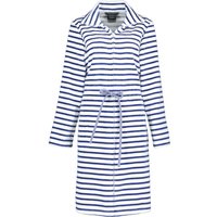 Cawö - Damen Bademantel Reißverschluss Breton 6597 - Farbe: navy - 16 - S