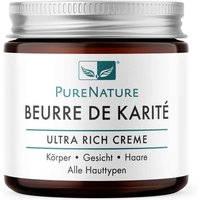 Karité Butter von PureNature - pflegende Hautcreme für Gesicht & Körper