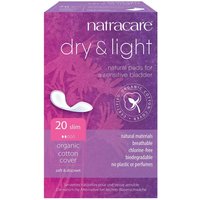 Natracare Dry & Light Slim Inkontinenzeinlagen für Frauen - Bio-zertifiziert