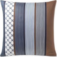 JOOP Bettwäsche Cornflower Stripes 4069 - Farbe: Deep Ocean - 28 - Kissen 80x80 cm