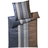 JOOP Bettwäsche Cornflower Stripes 4069 - Farbe: Deep Ocean - 28 - 80x80 cm - 155x220 cm