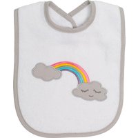 Smithy Wolkenweich Regenbogen - Lätzchen 24 x 24 cm - Farbe: weiß (1805065)